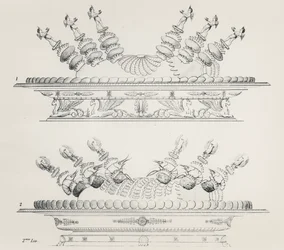Desenhos de alimentos por Antonin Carême